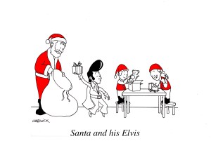 Santa and his Elvis